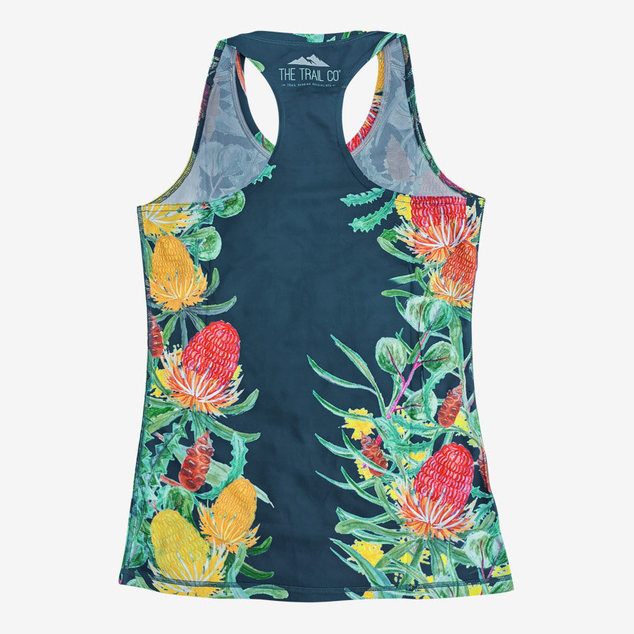 The Trail Co. Running Singlet | Bloom | Womens