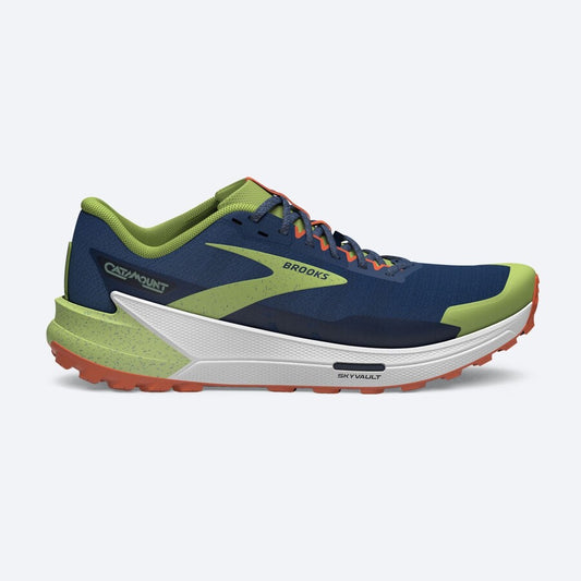 Brooks Catamount 2 | Navy / Firecracker / Sharp Green | Mens