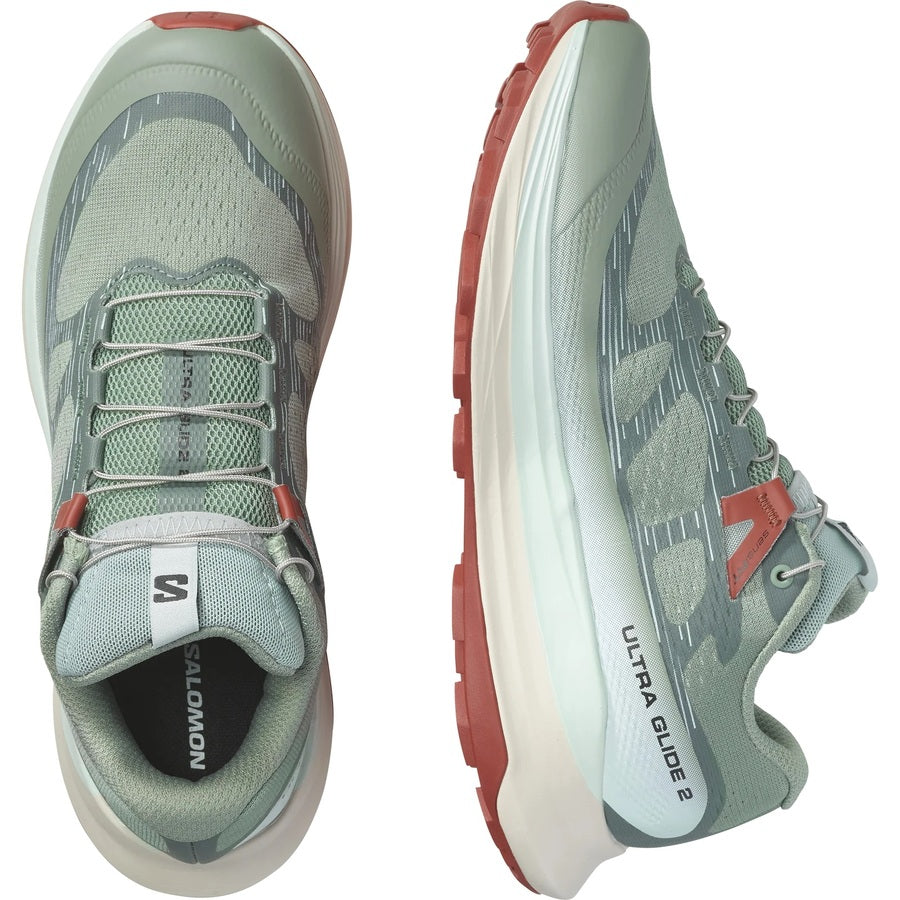 Salomon Ultra Glide 2 | Lily Pad / Bleached Aqua / Hot Sauce | Womens