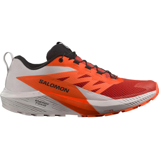 Salomon Sense Ride 5 | Lunar Rock / Shocking Orange / Fiery Red | Mens