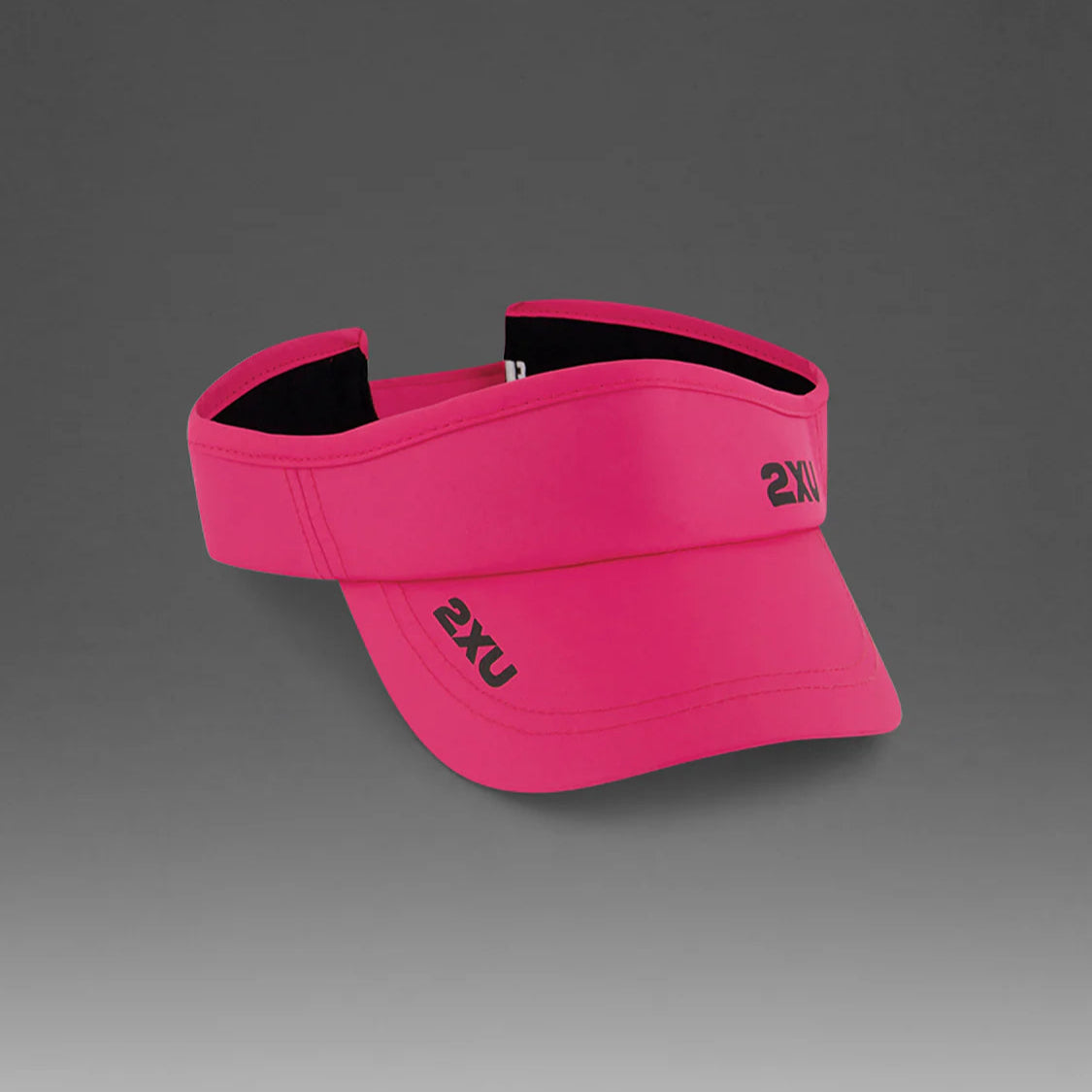 2XU Run Visor | Fuchsia / Black