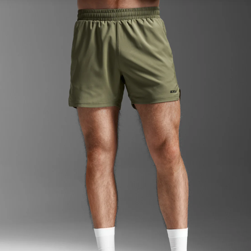 2XU Aero 5 Inch Shorts | Hunter / Black Reflective | Mens