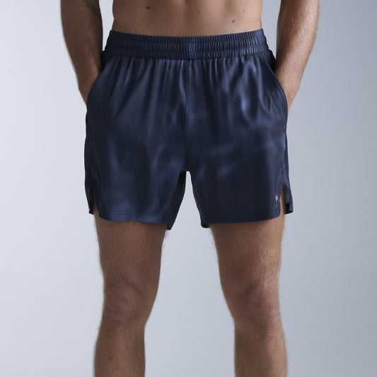 2XU Aero 5 Inch Shorts | Midnight Marble / Silver Reflective | Mens