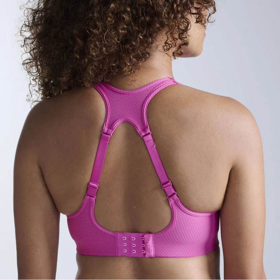 2XU Aero Mesh Medium Impact Bra | Rose Violet / Rose Reflective | Womens
