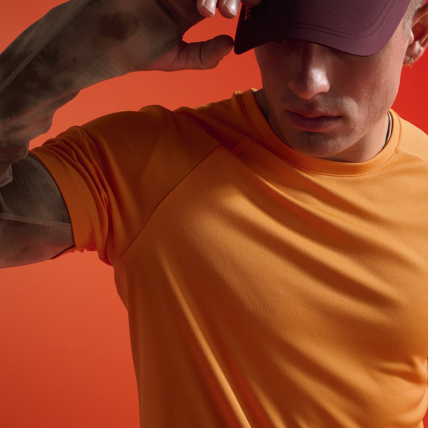 2XU Aero Tee | Tangerine / Earthberry | Mens