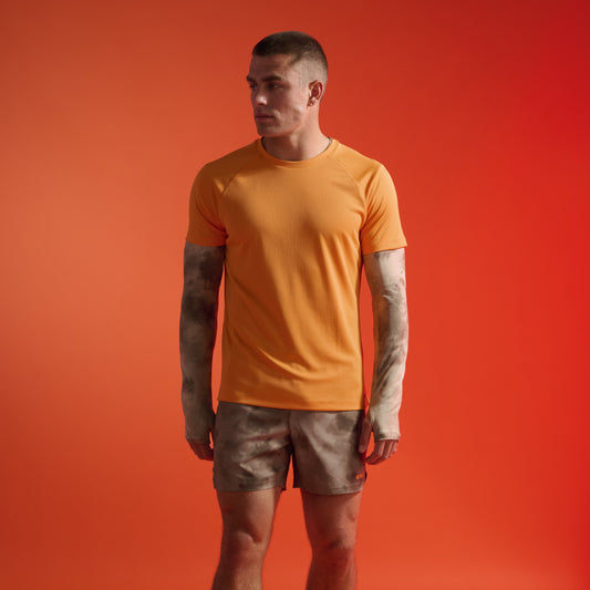 2XU Aero Tee | Tangerine / Earthberry | Mens