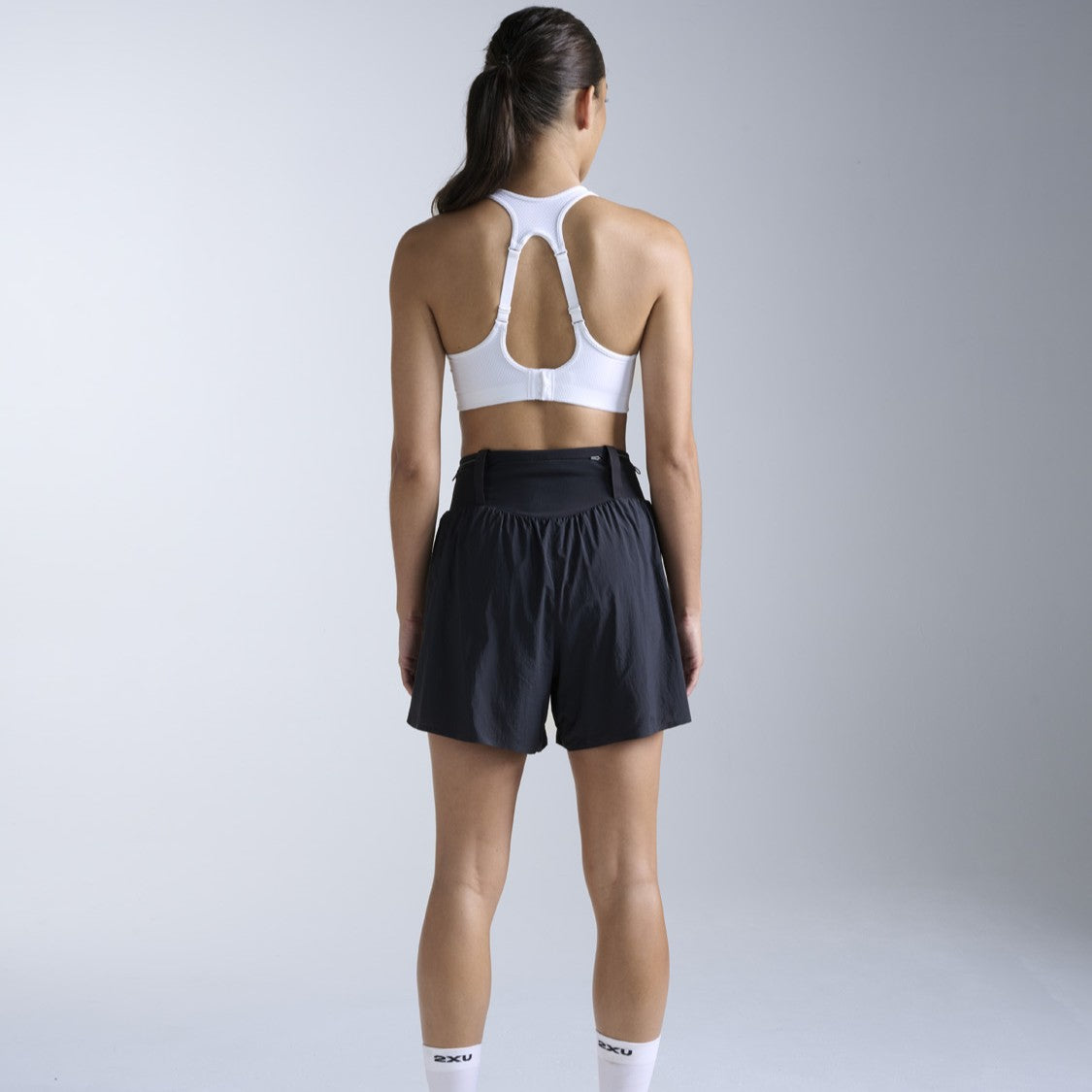 2XU Aero Trail 5 Inch Shorts | Black / Black Reflective | Womens