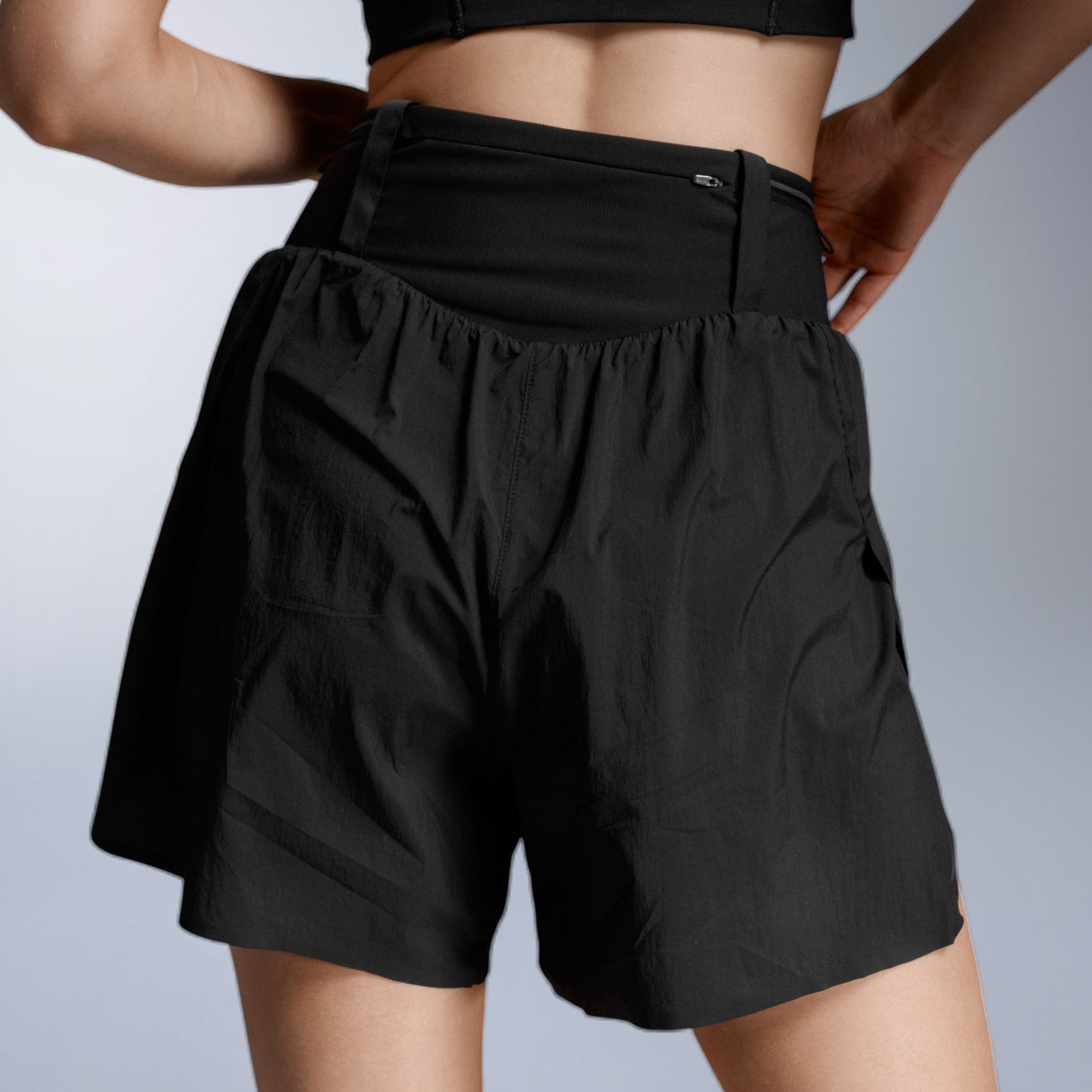 2XU Aero Trail 5 Inch Shorts | Black / Black Reflective | Womens