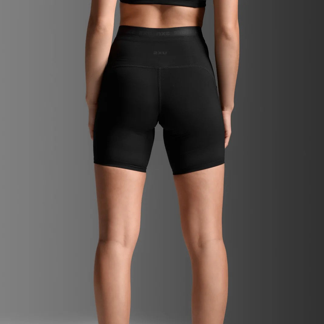 2XU Form Stash Hi-Rise Bike Short | Black / Black | Womens