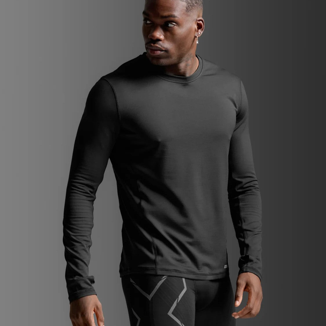 2XU Ignition Grid Base Layer | Black / Silver Reflective | Mens