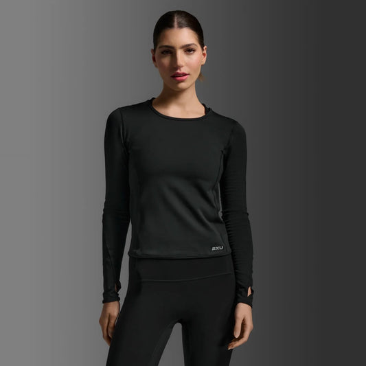 2XU Ignition Grid Base Layer | Black / Silver Reflective | Womens