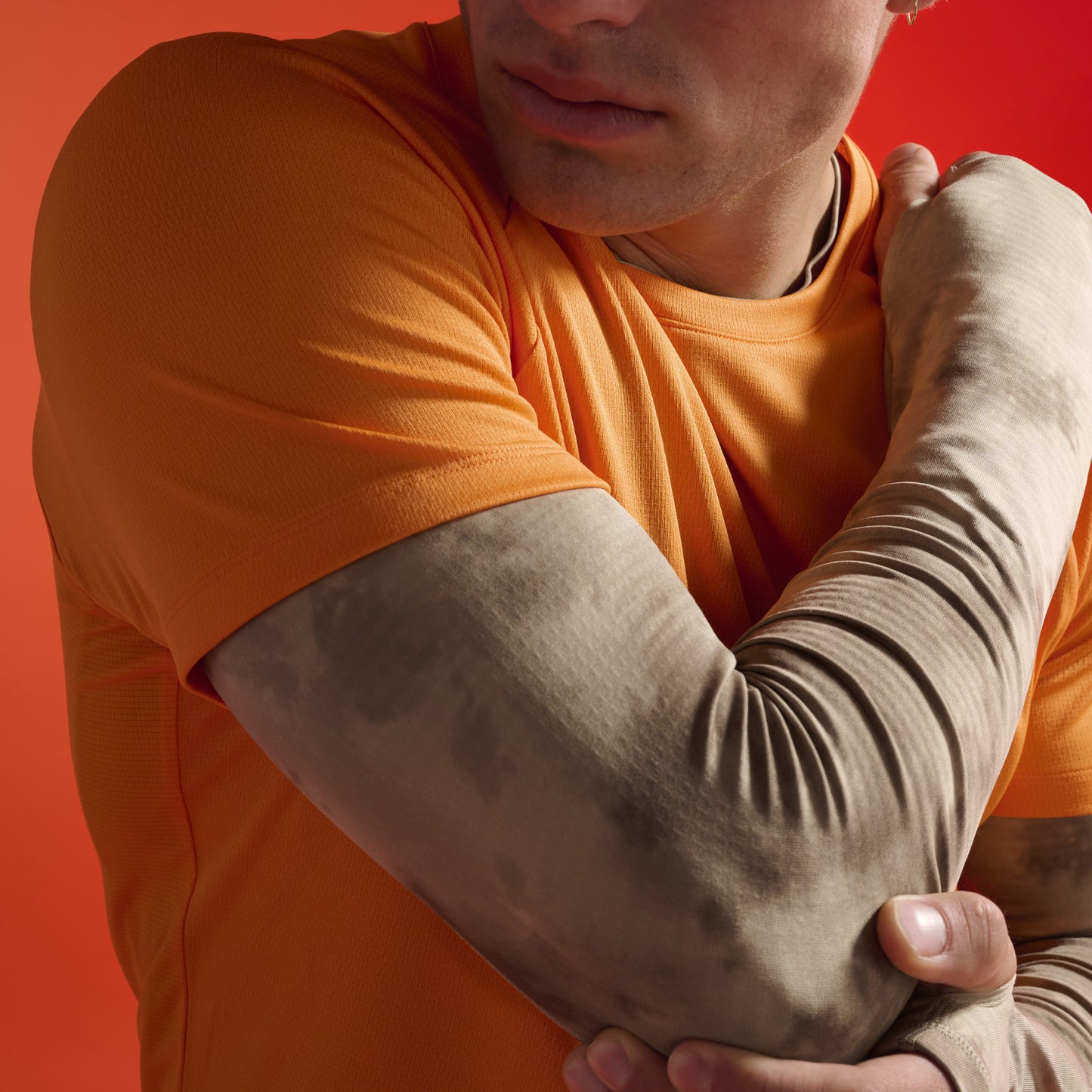 2XU Ignition Grid Base Layer | Terrain Kelp / Tangerine Reflective | Mens