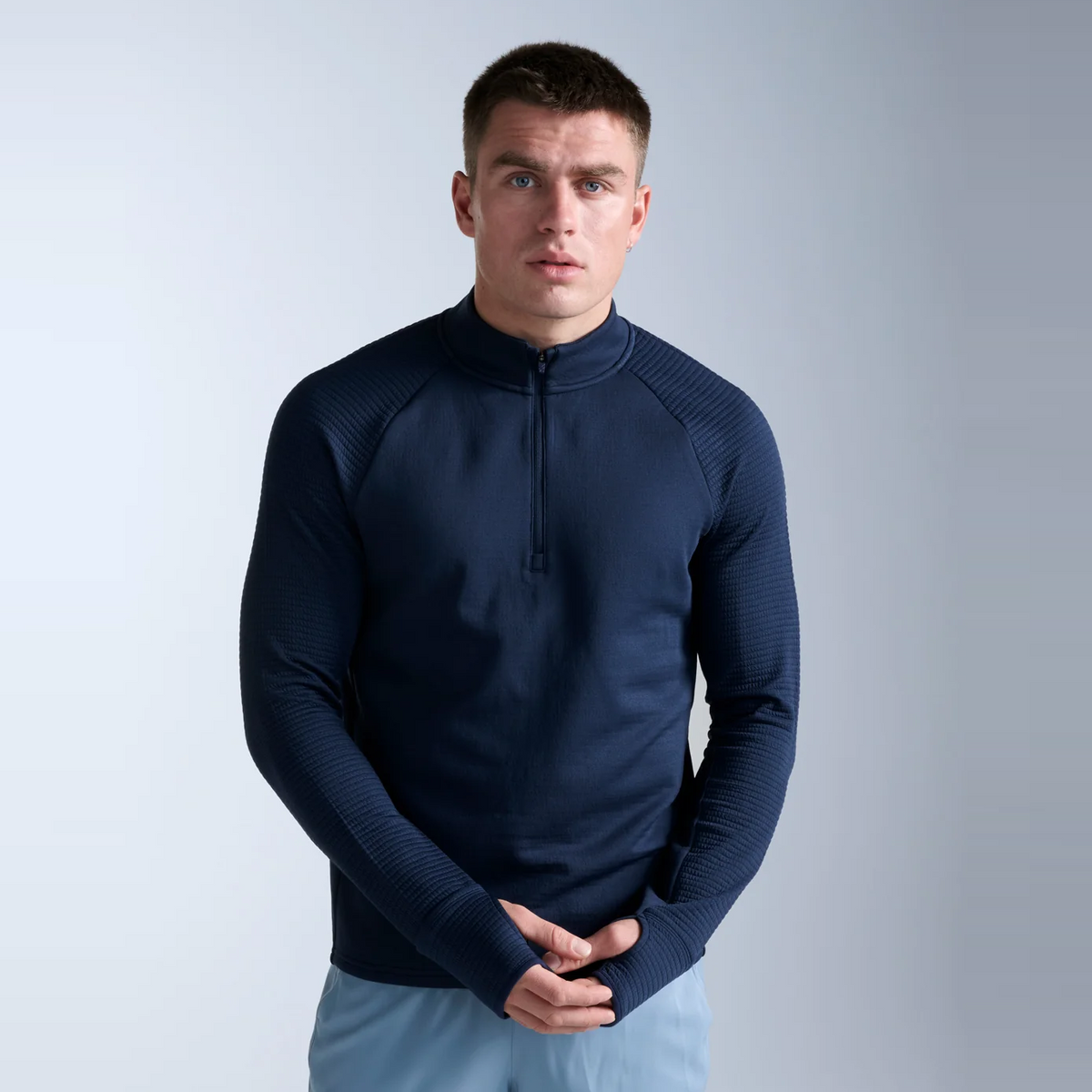 2XU Ignition Haptic 1/4 Zip Fleece | Midnight / Silver Reflective | Mens