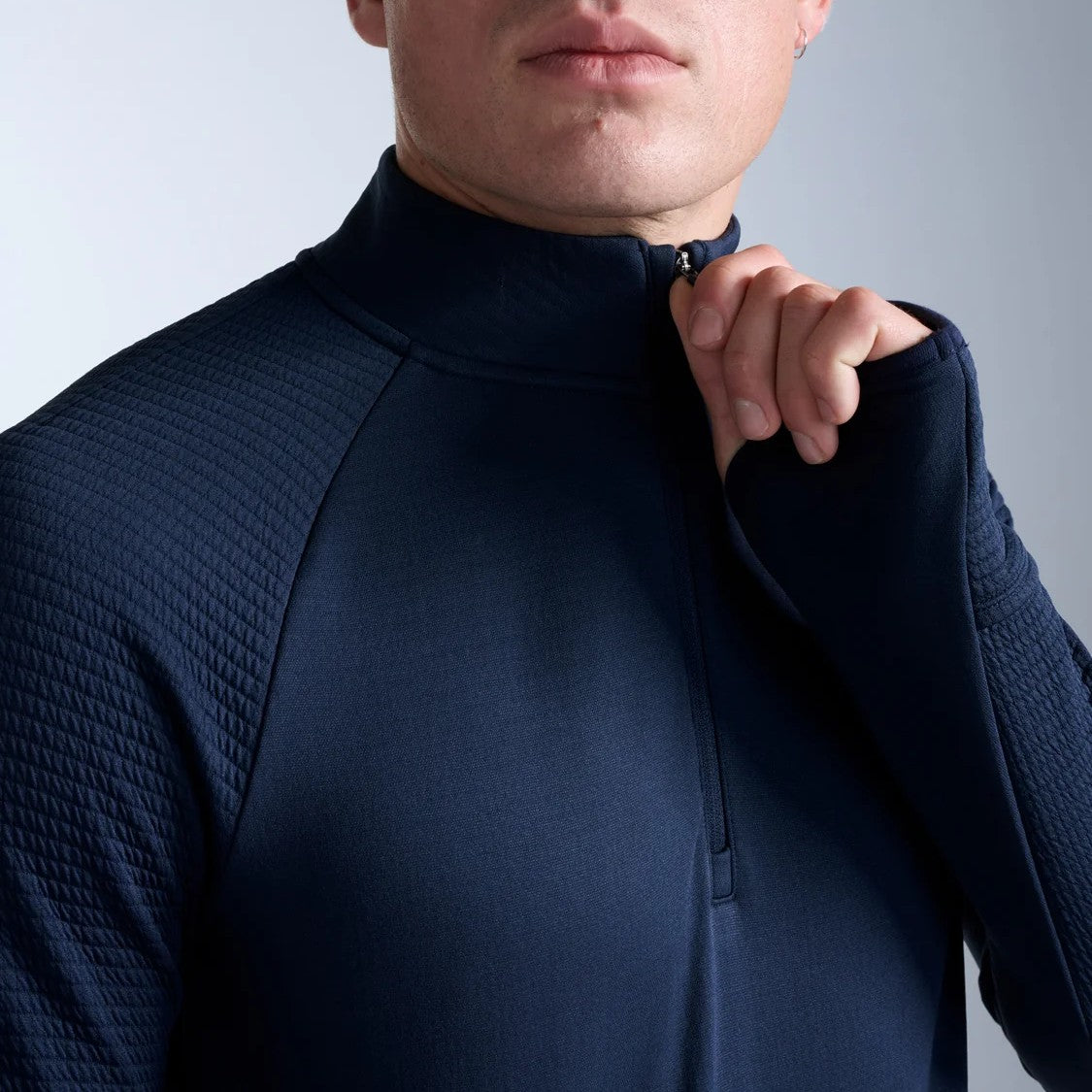 2XU Ignition Haptic 1/4 Zip Fleece | Midnight / Silver Reflective | Mens