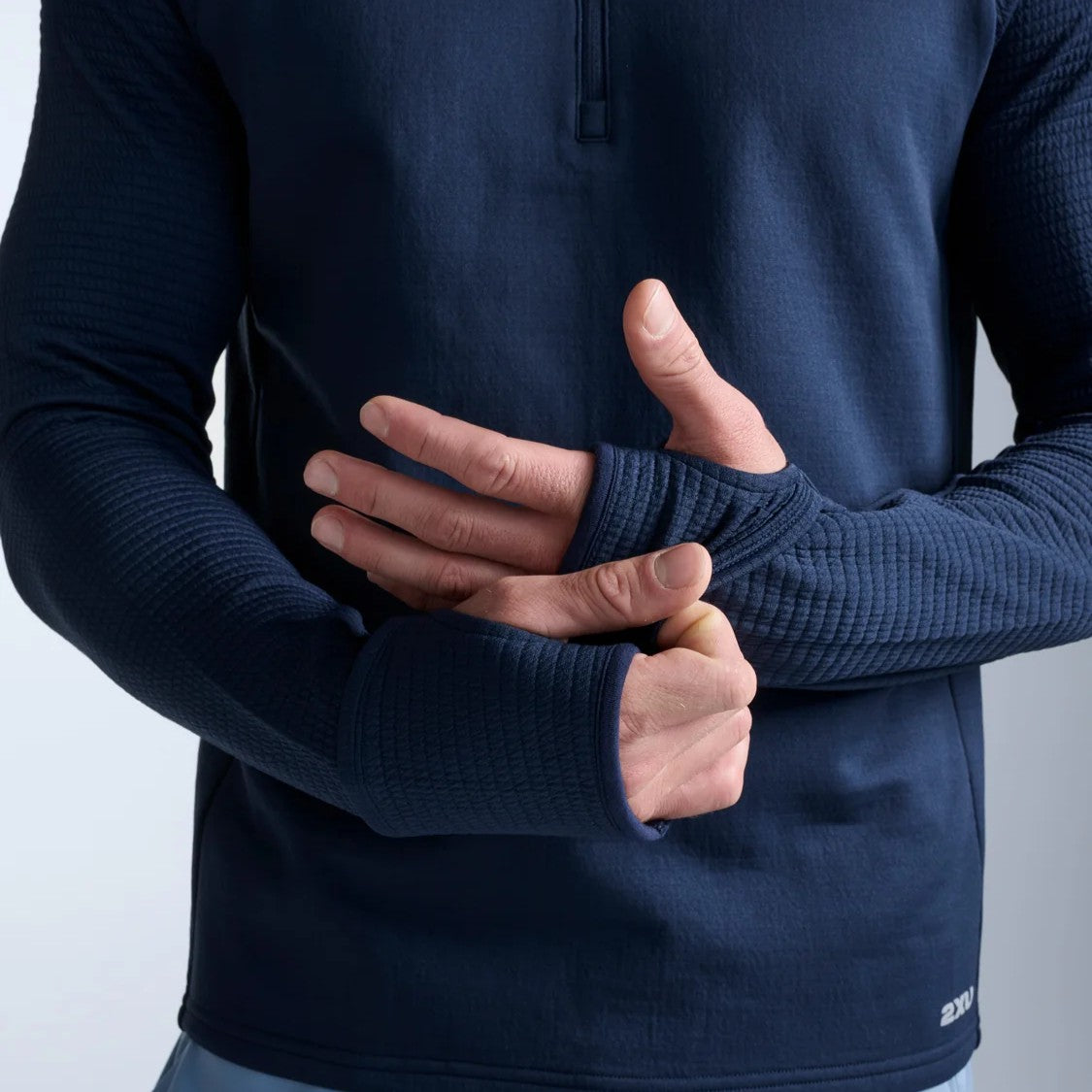 2XU Ignition Haptic 1/4 Zip Fleece | Midnight / Silver Reflective | Mens