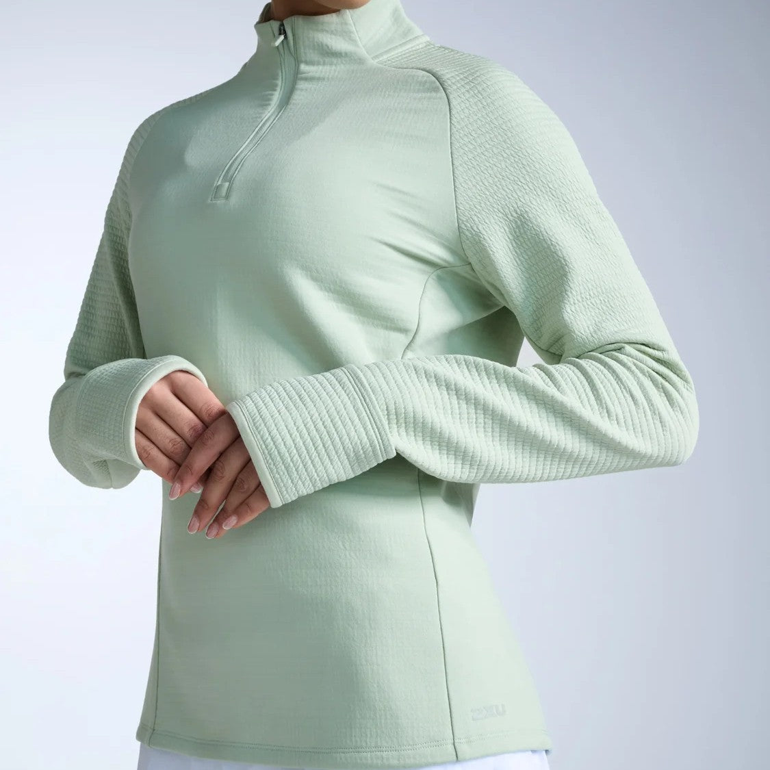 2XU Ignition Haptic 1/4 Zip Fleece | Seafoam / Seafoam Reflective | Womens