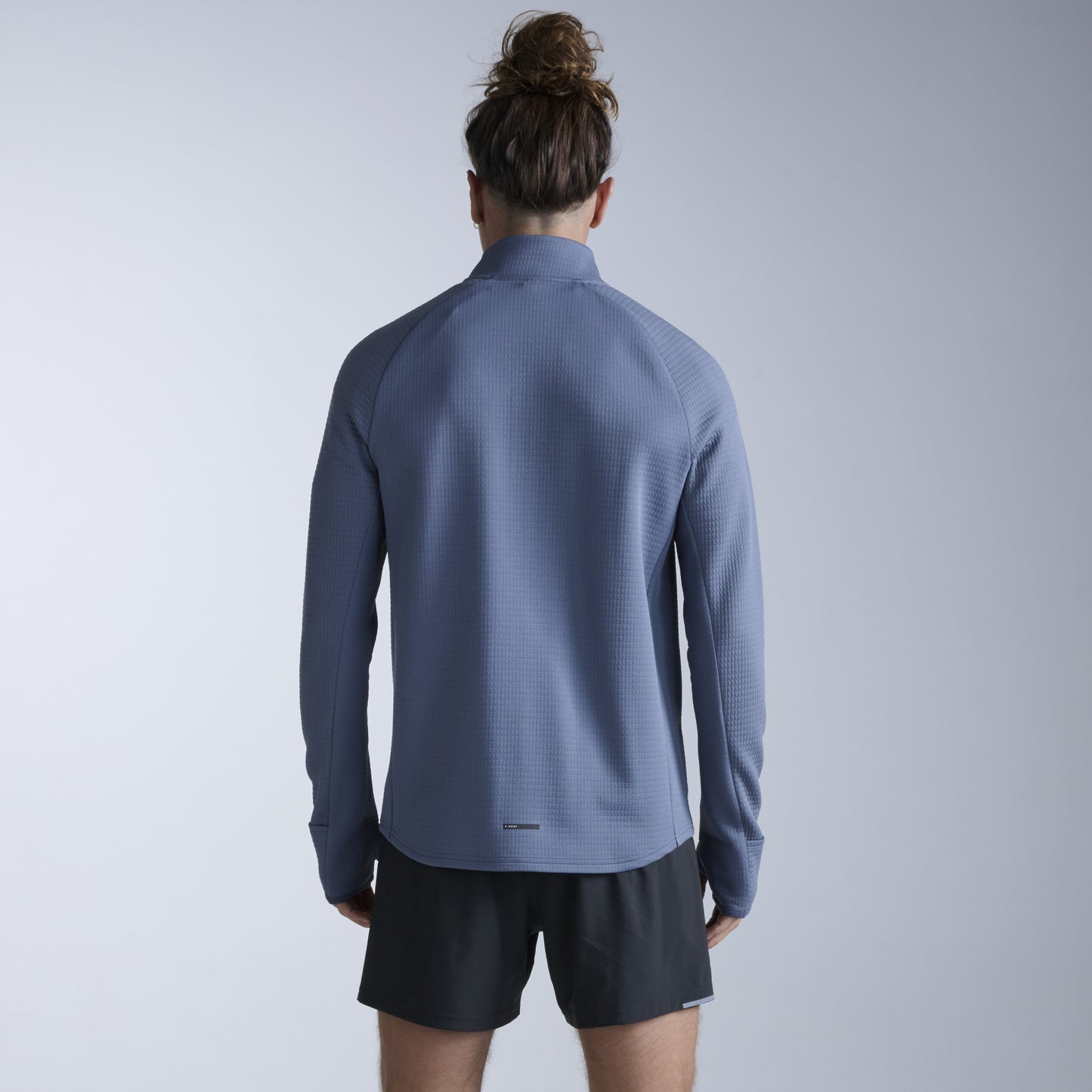 2XU Ignition Hyper-Haptic 1/4 Zip Fleece | Indigo / Black Reflective | Mens