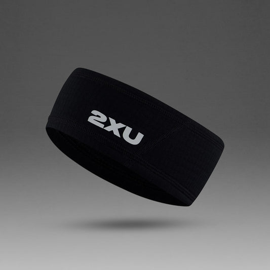 2XU Ignition Hyper-Haptic Headband | Black / Silver Reflective