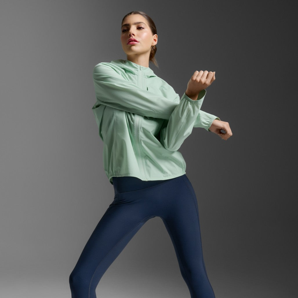 2XU Ignition Shield Jacket | Digital Mint / Reflective | Womens