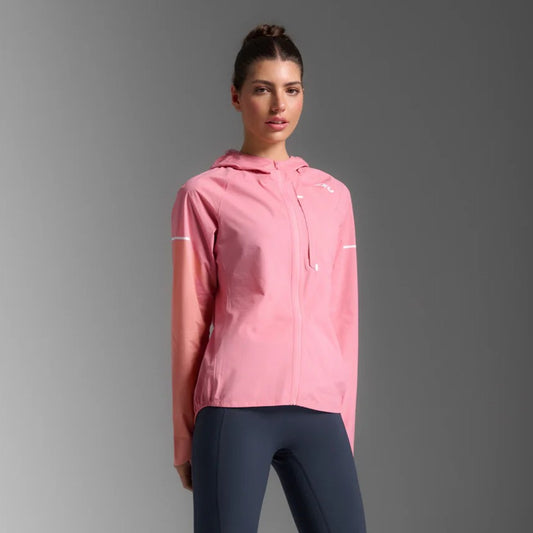 2XU Ignition Shield Jacket | Pink Glow / White Reflective | Womens