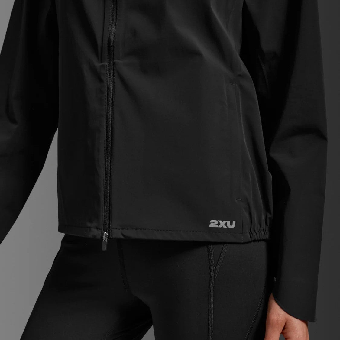 2XU Ignition Shield Waterproof Jacket | Black / Silver Reflective | Womens