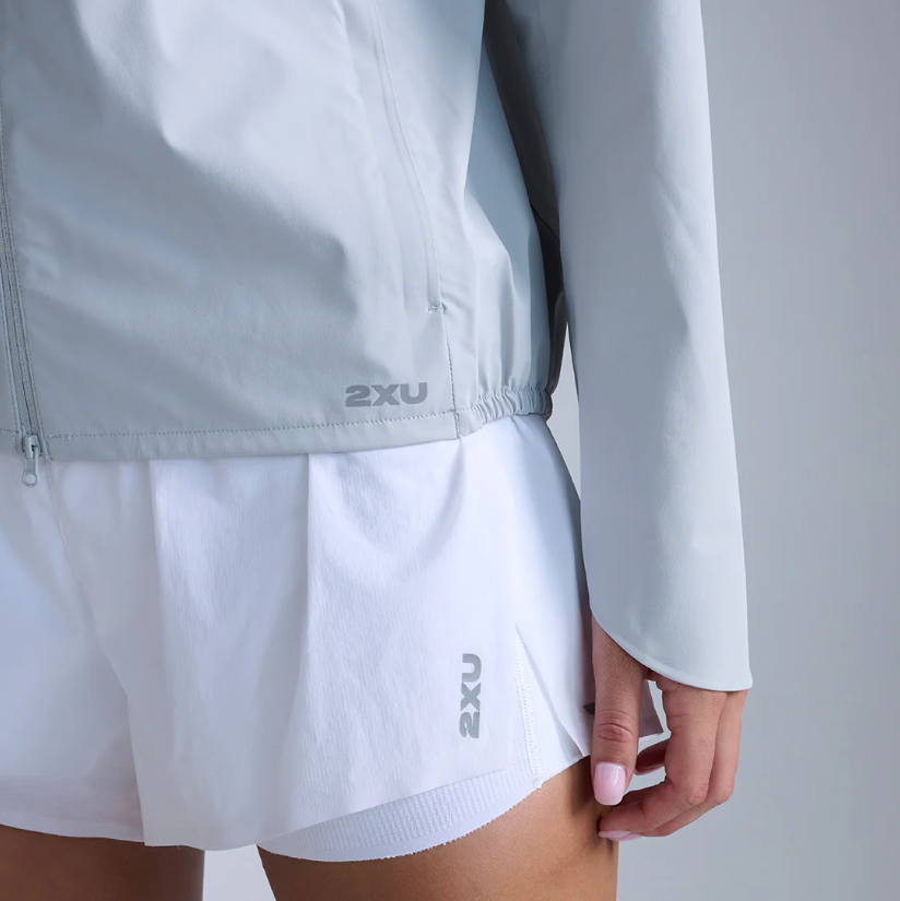 2XU Ignition Shield Waterproof Jacket | Harbor Mist / Silver Reflective | Womens
