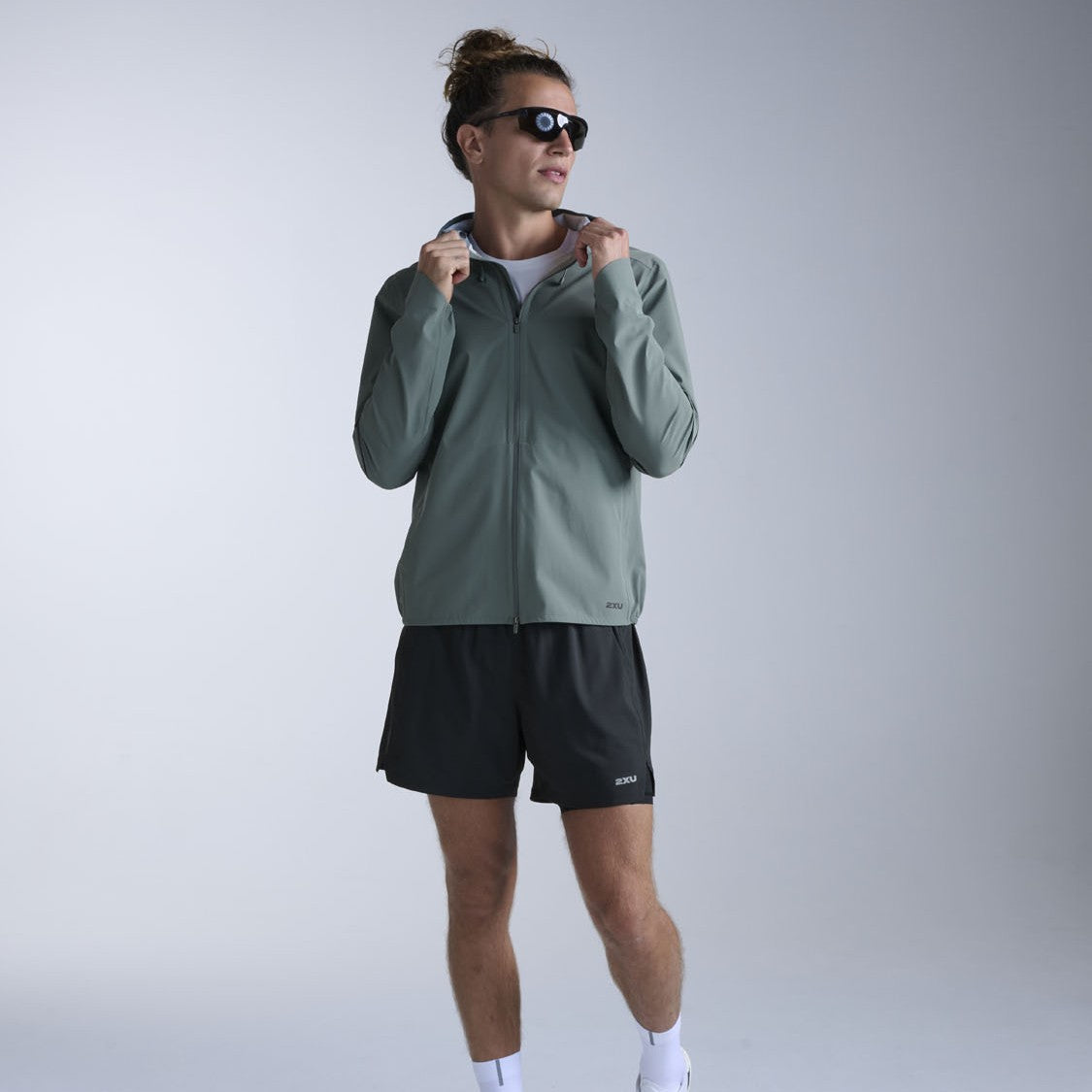 2XU Ignition Shield Waterproof Jacket | Olive Leaf / Black Reflective | Mens