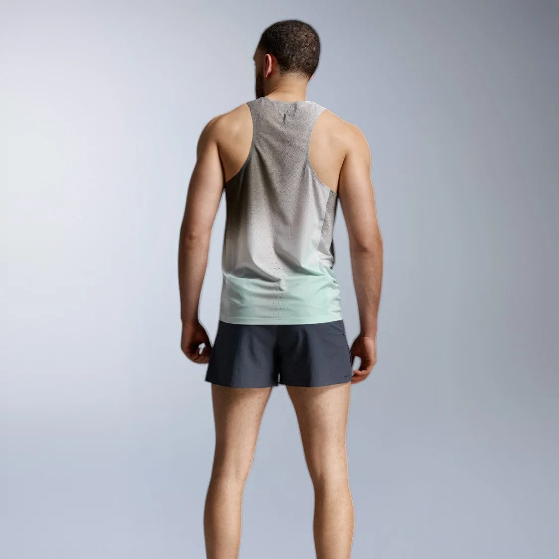 2XU Light Speed React Singlet | Lagoon Blast / Black Reflective | Mens
