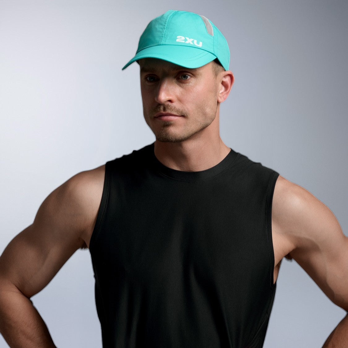 2XU Run Cap | Aurora / White