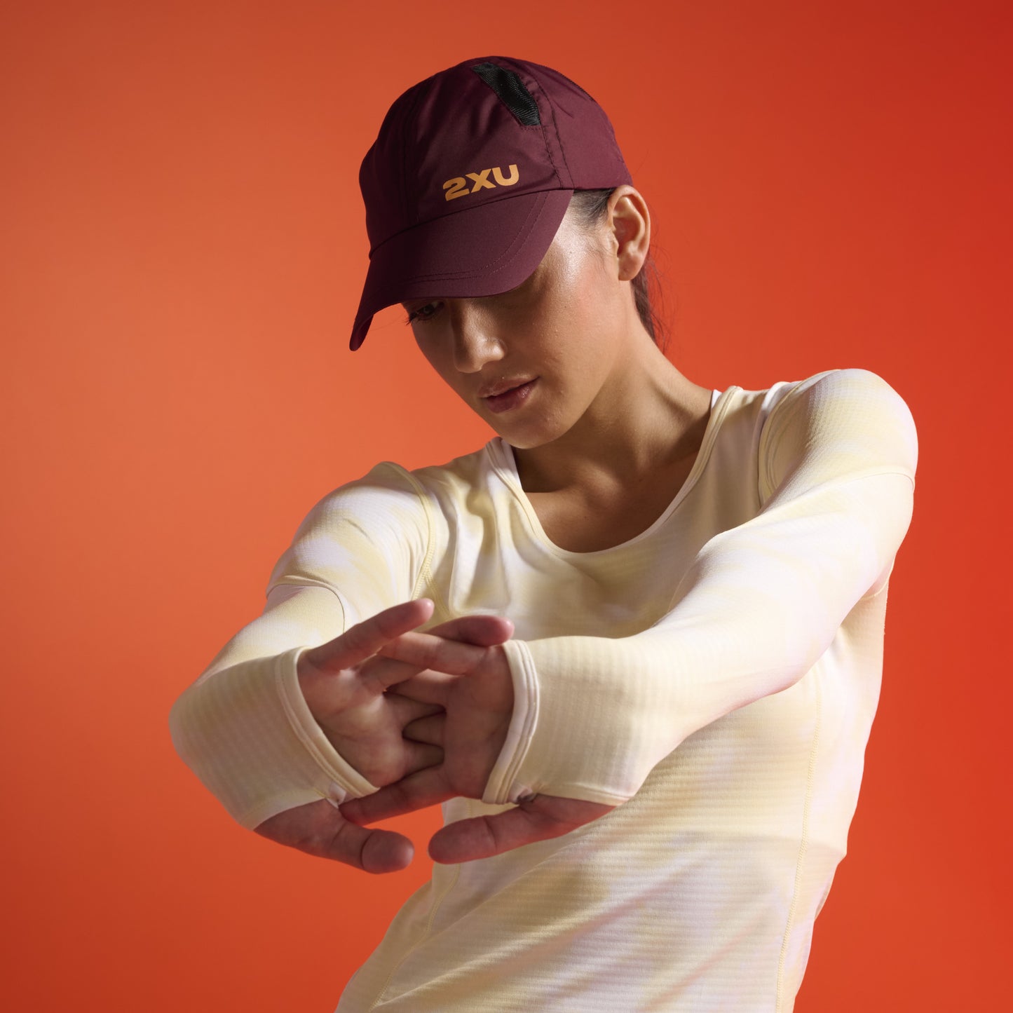 2XU Run Cap | Earthberry / Tangerine