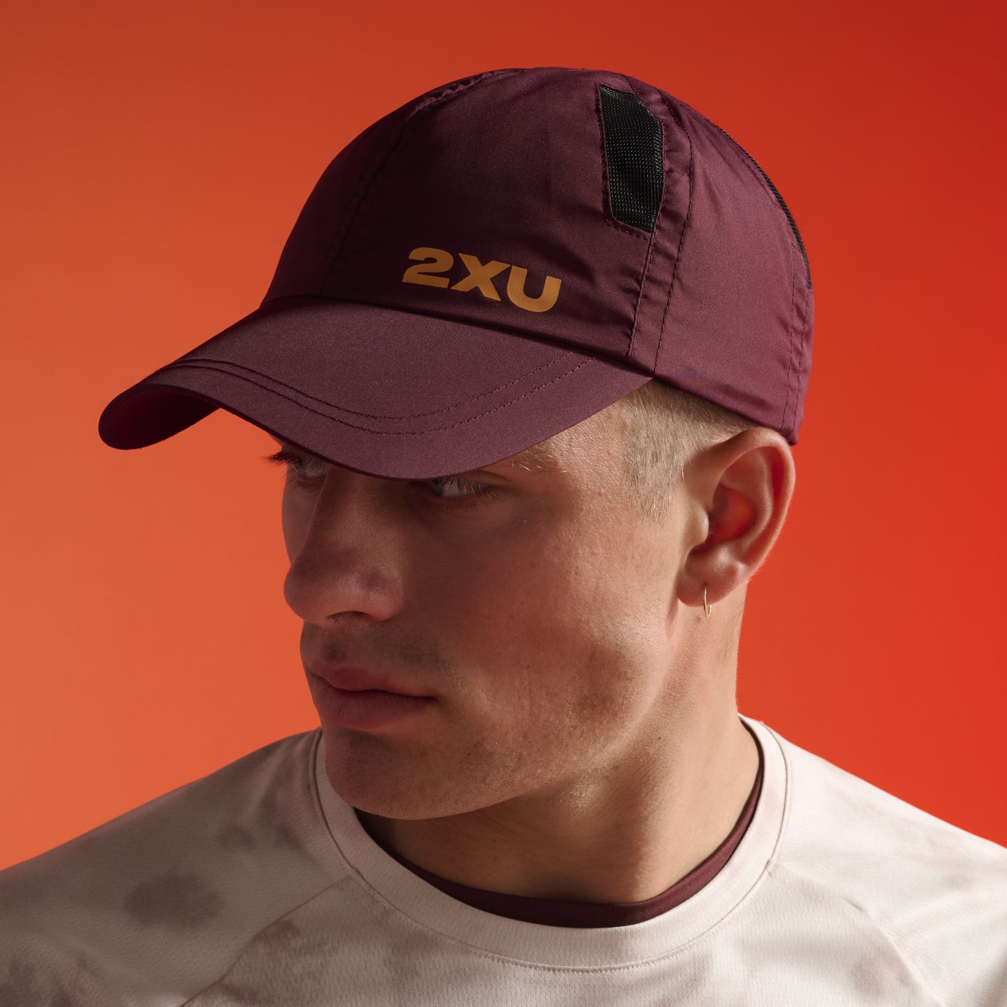 2XU Run Cap | Earthberry / Tangerine