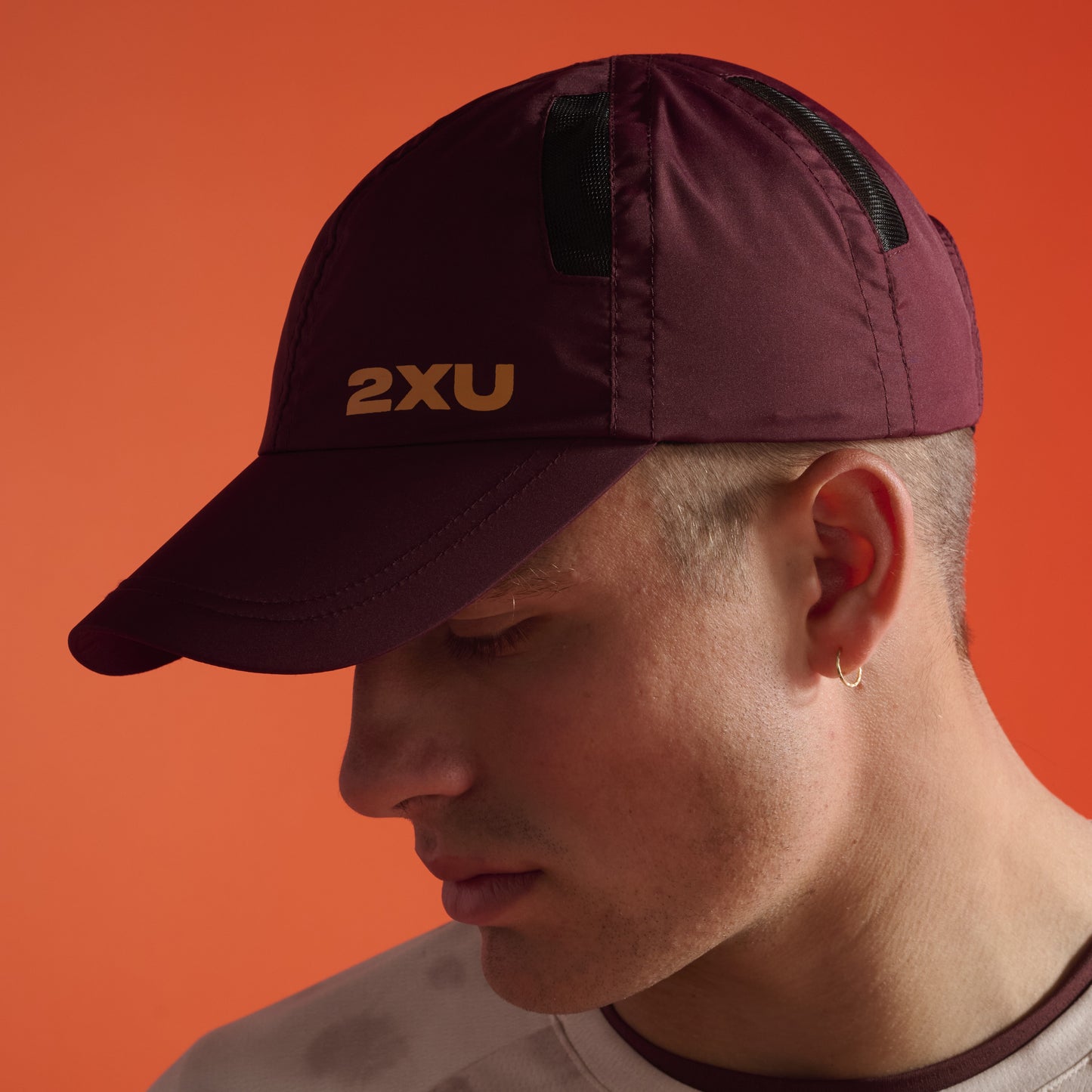 2XU Run Cap | Earthberry / Tangerine
