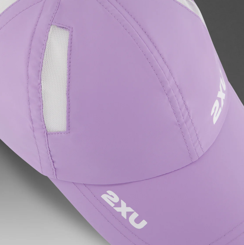 2XU Run Cap | Lavender / White