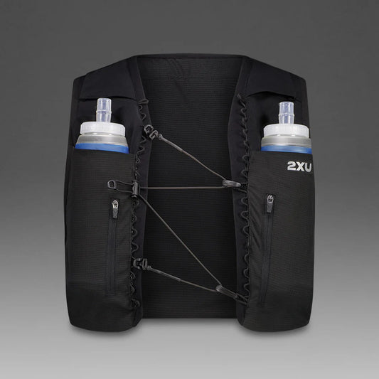 2XU Run Hydration Vest | Black / Silver Reflective