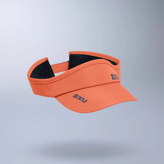 2XU Run Visor | Ember / Black