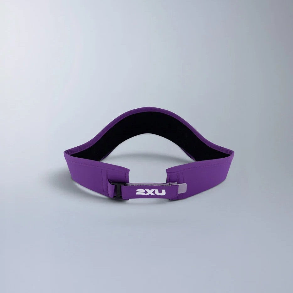 2XU Run Visor | Purple Flash / White