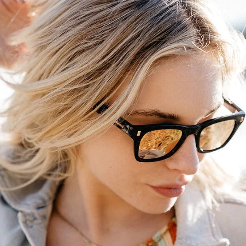 Knockaround Sunglasses | Seventy Nines | Black / Peach