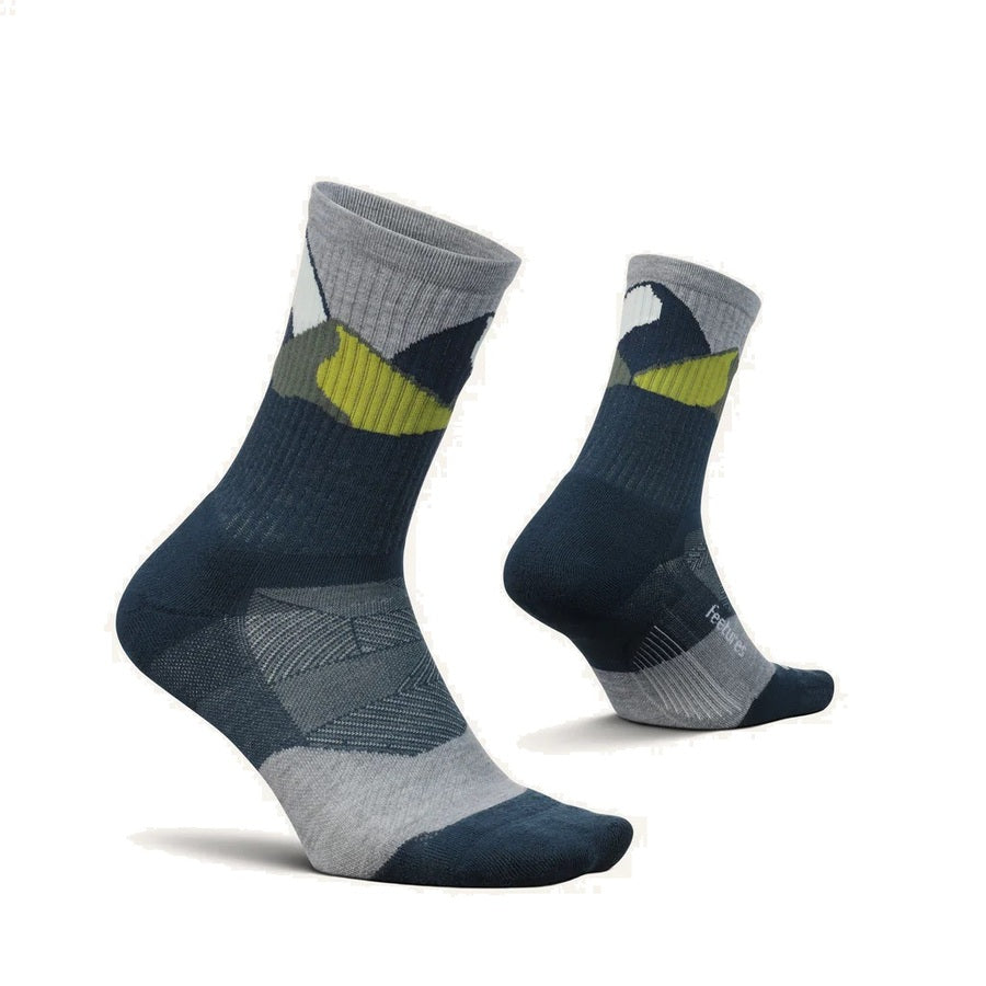 Feetures Trail | Max Cushion | Mini-Crew | Navy Summit
