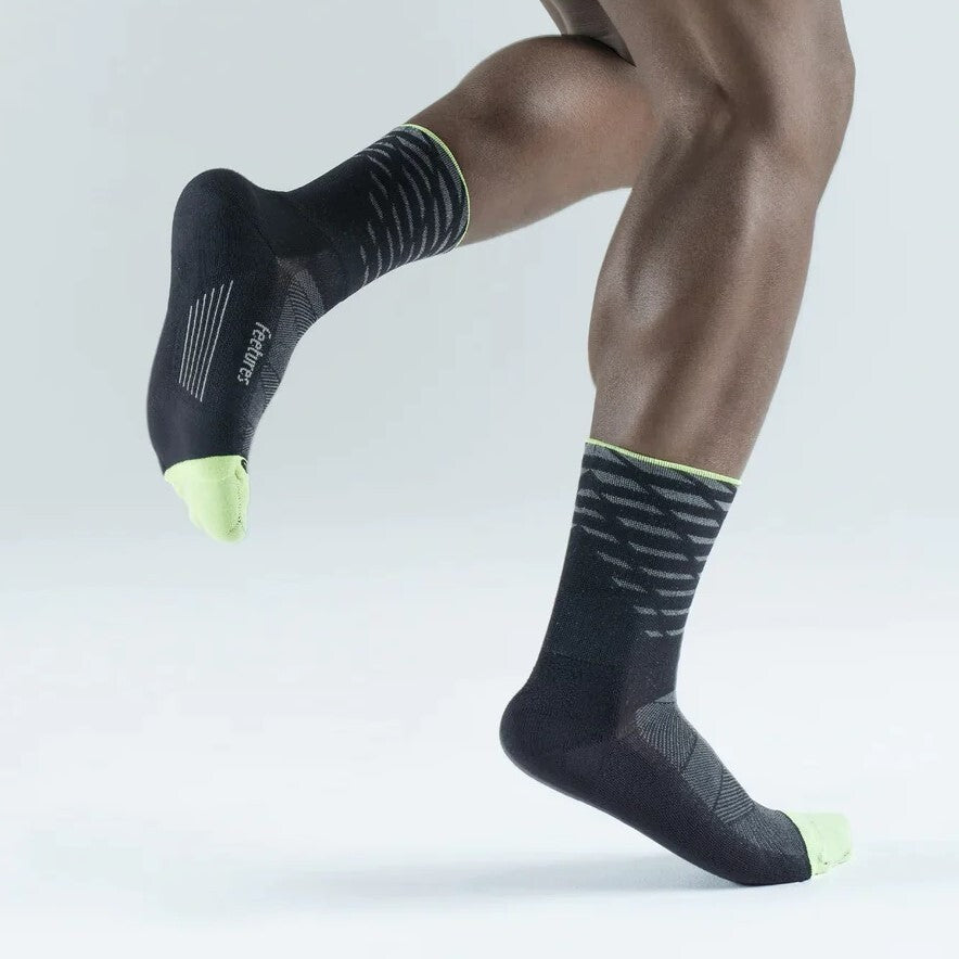 Feetures Elite | Light Cushion | Mini-Crew | Tempo Black