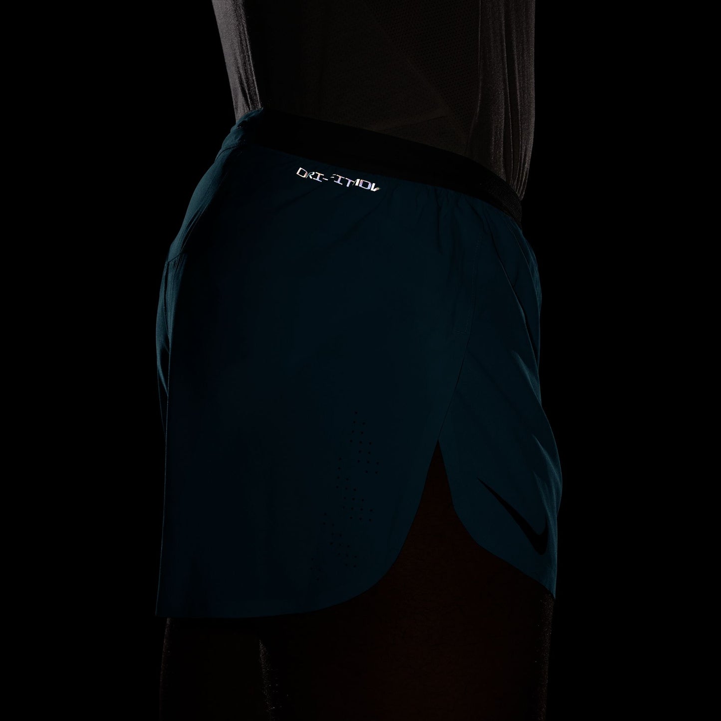 Nike AeroSwift 4" Shorts | Lt Current Blue / Black | Mens