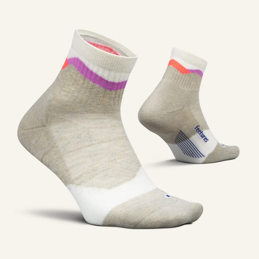 Feetures Trail | Max Cushion | Quarter Length | Mountain High Cream