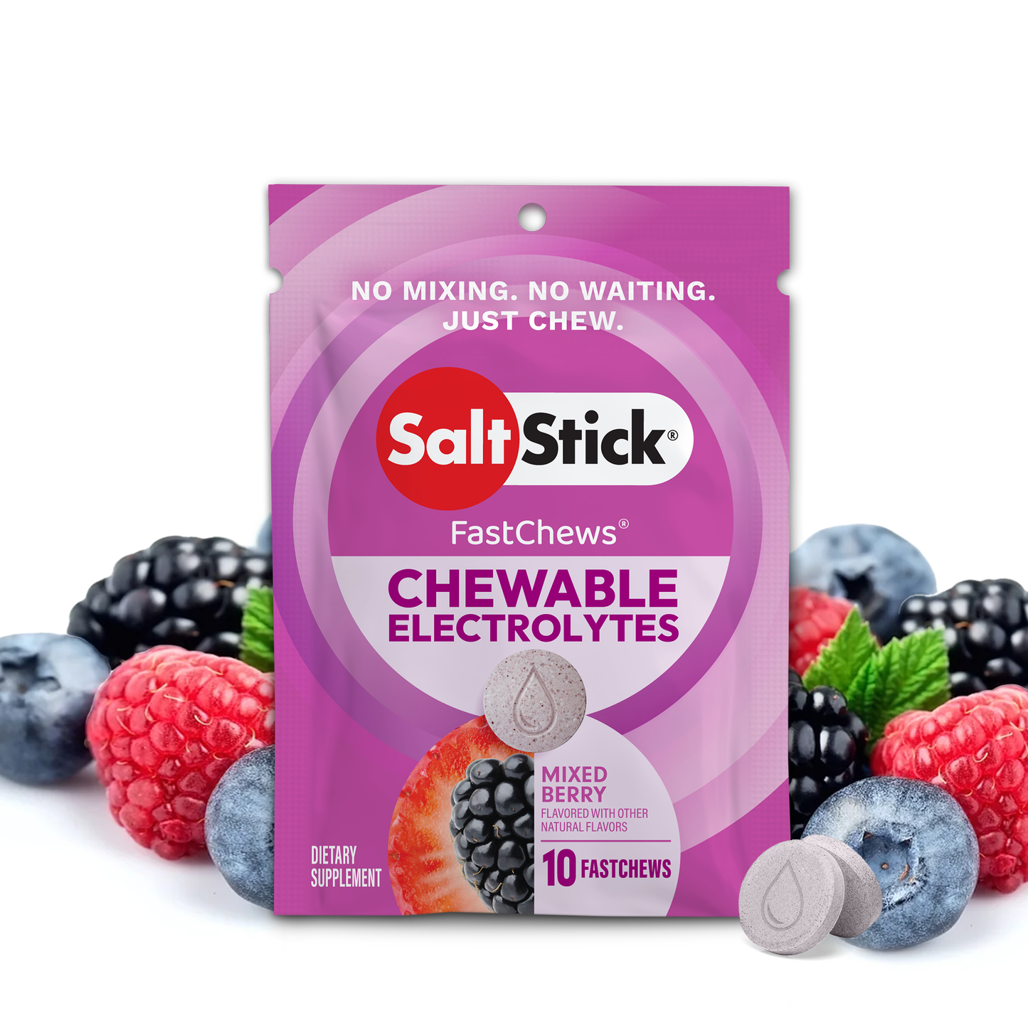 SaltStick FastChews | Mixed Berry | 10 Pack