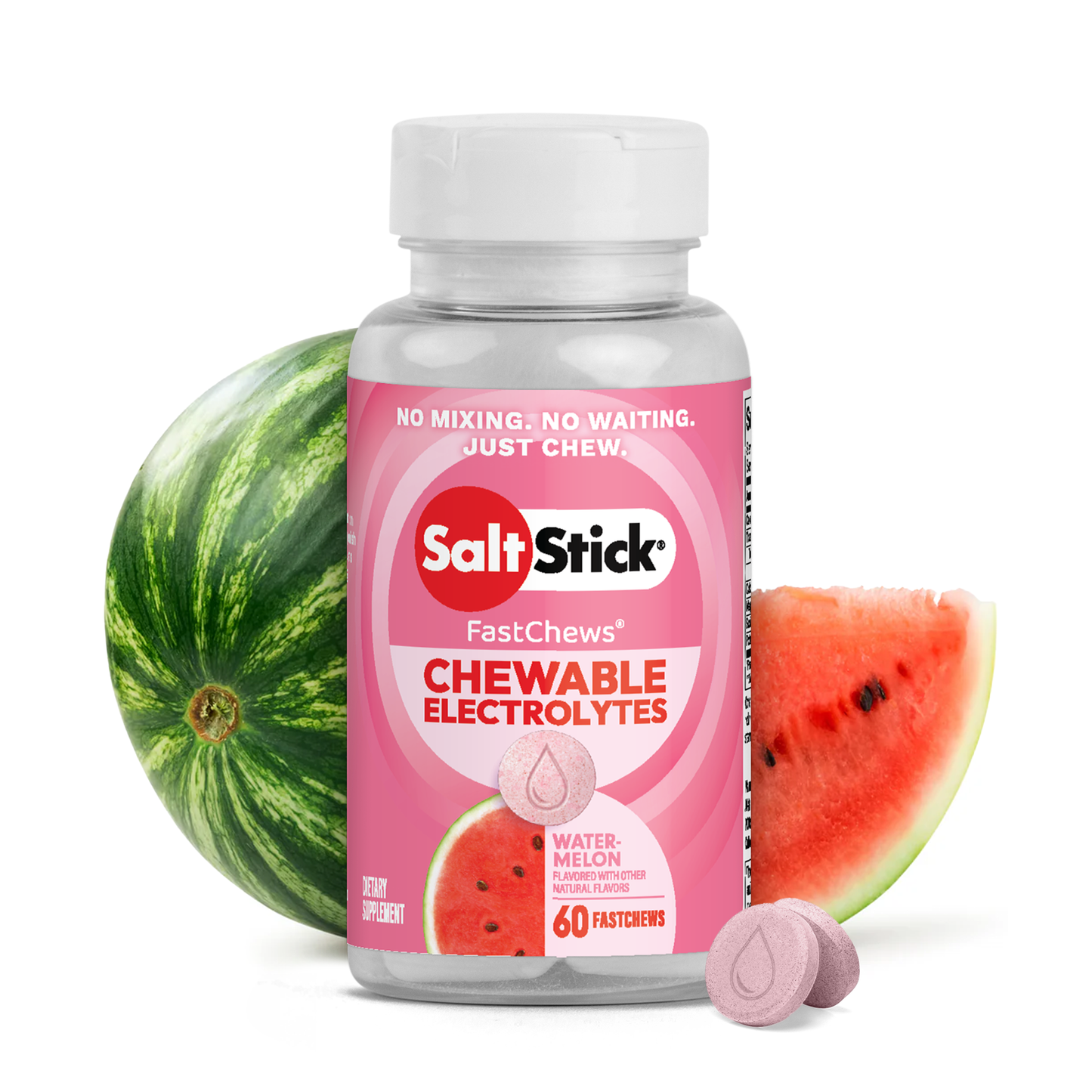 SaltStick FastChews | Watermelon | Bottle of 60