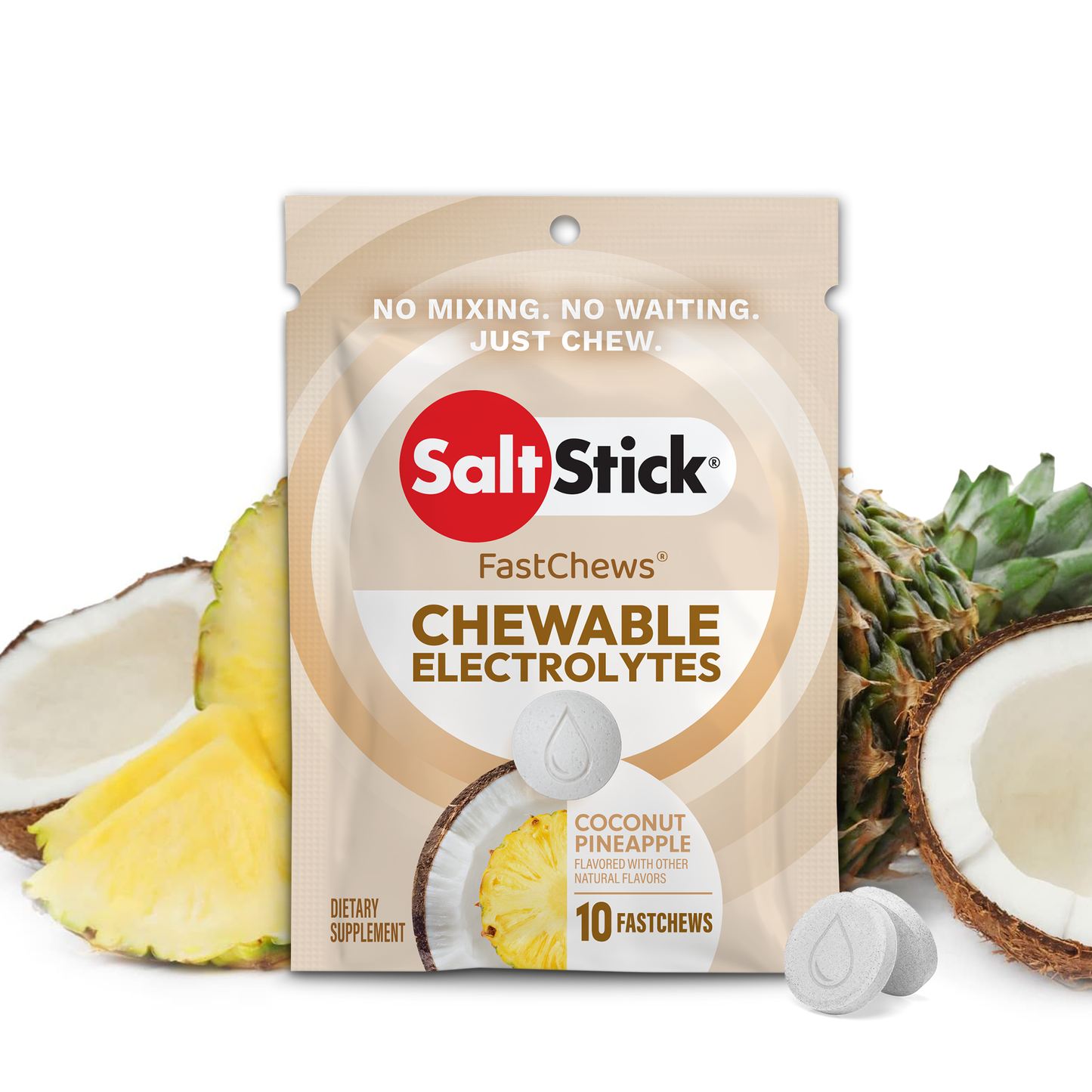 SaltStick FastChews | Coconut Pineapple | 10 Pack