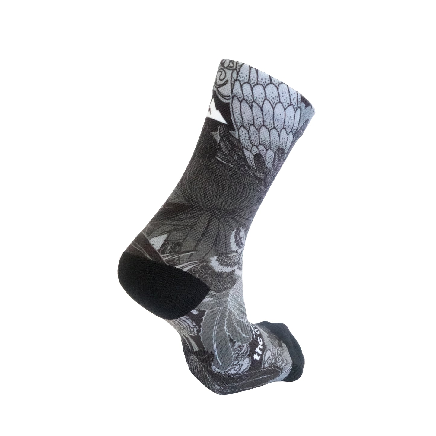 The Trail Co. Running Socks | Charcoal Bloom