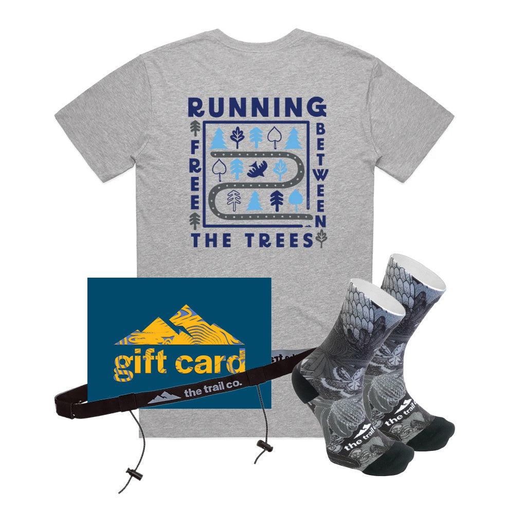 Trail Runner Gift Box Bundle | Grey Running Free | Mens