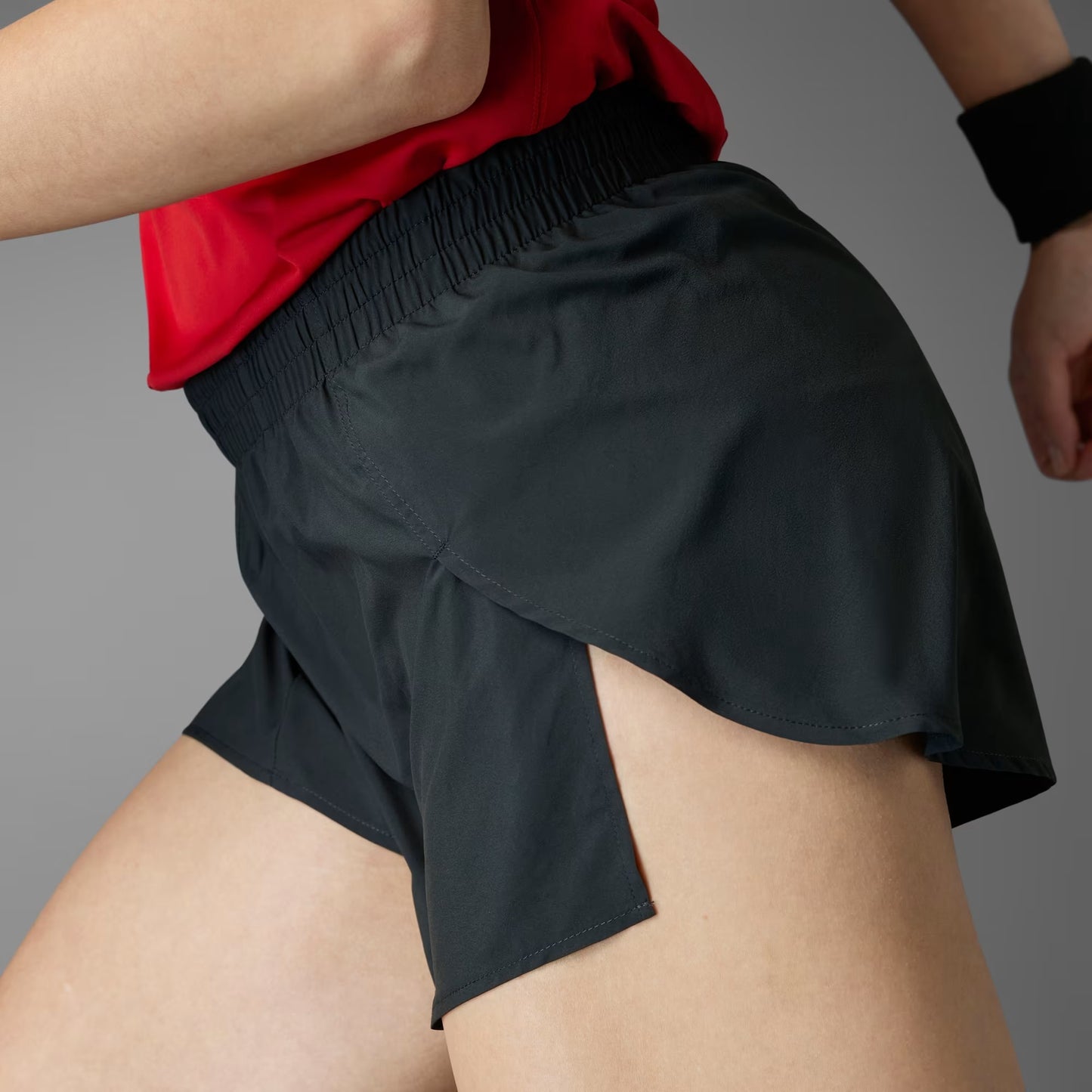 Adidas Adizero Essentials Split Short | Black | Womens