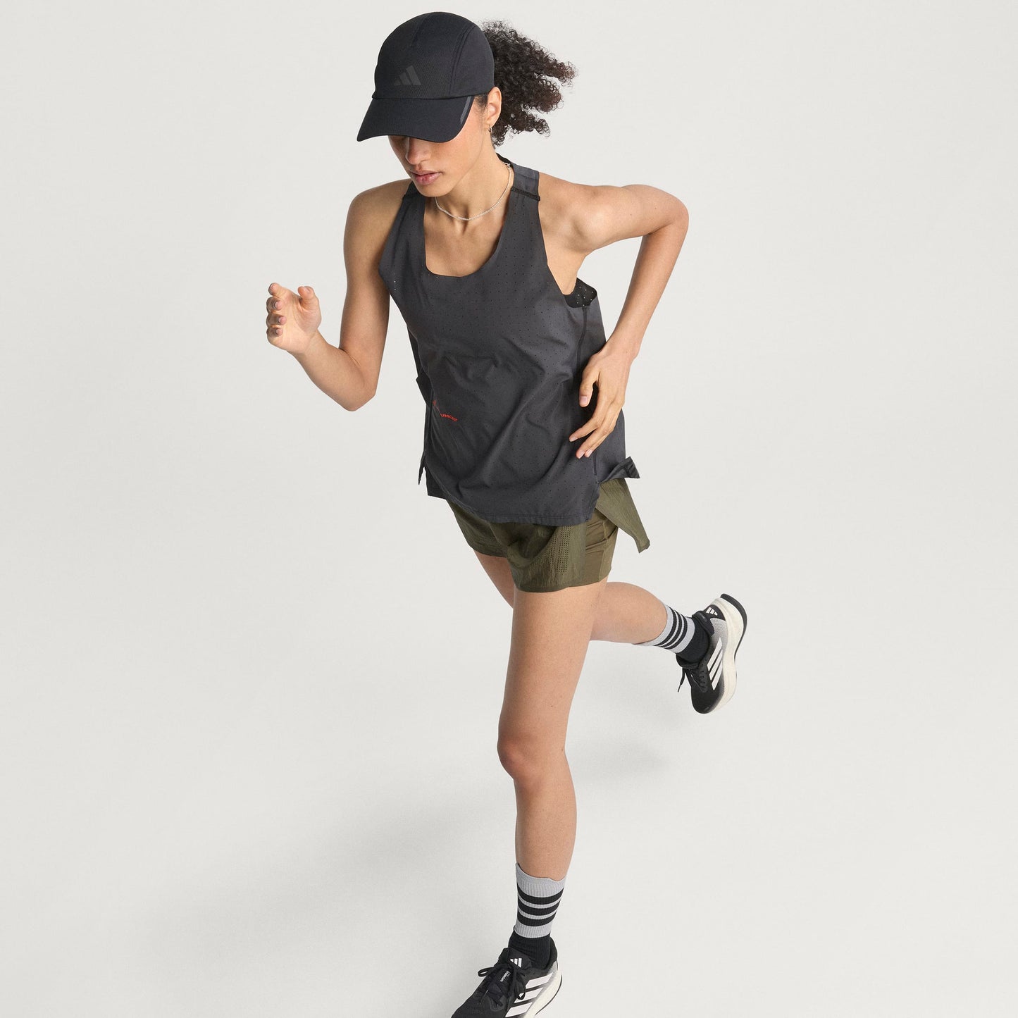 adidas Adi365 H.Koumori Running Singlet | Black | Womens