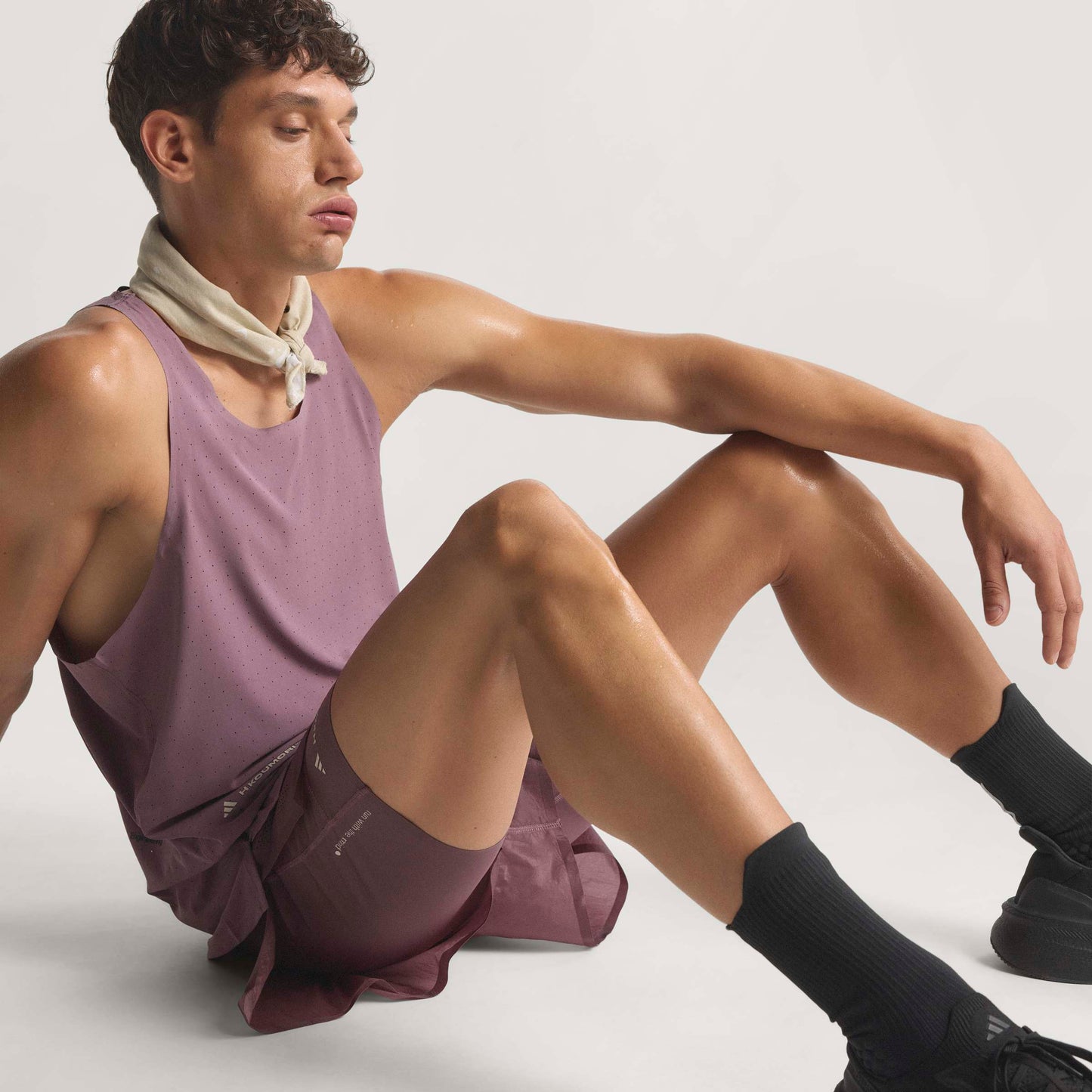 adidas Adi365 H.Koumori Running Singlet | Shadow Fig | Mens