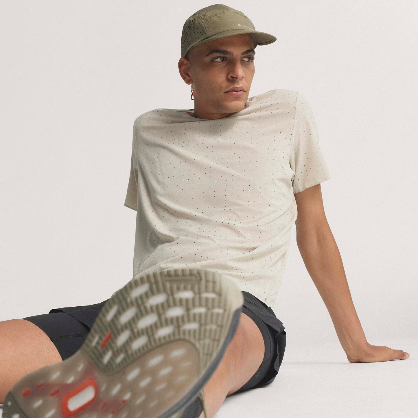 adidas Adi365 H.Koumori Running Tee | Putty Grey | Mens